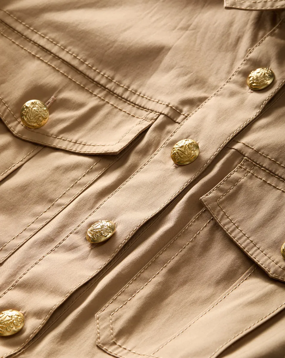 Veronica Beard Dresses*Saude Cargo Dress in Khaki