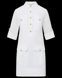 Veronica Beard Dresses*Saude Cargo Dress in White