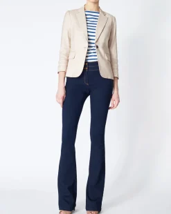 Veronica Beard Jackets & Outerwear|Vb Classics*Schoolboy Linen Dickey Jacket White