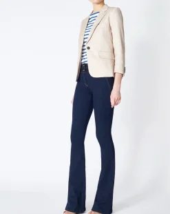 Veronica Beard Jackets & Outerwear|Vb Classics*Schoolboy Linen Dickey Jacket White