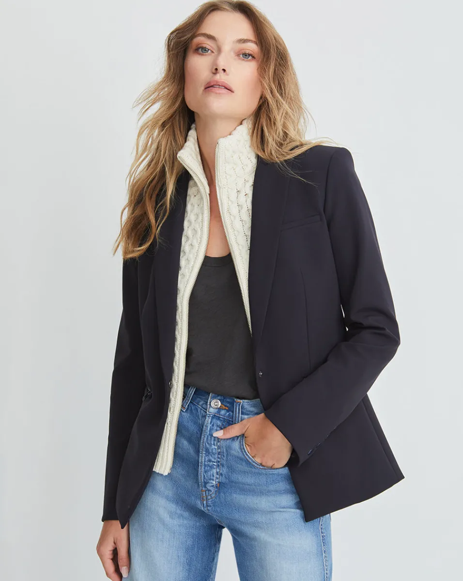 Veronica Beard Jackets & Outerwear|Extended Sizes*Scuba Dickey Jacket Navy