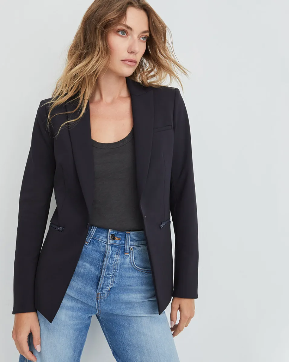 Veronica Beard Jackets & Outerwear|Extended Sizes*Scuba Dickey Jacket Navy