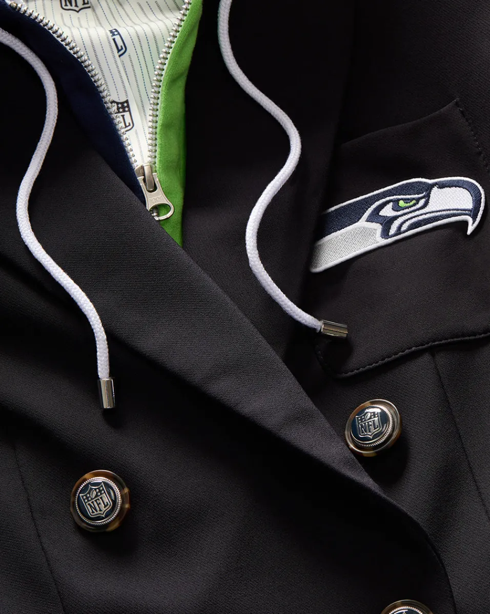 Veronica Beard Jackets & Outerwear*Seattle Seahawks Dickey Jacket in Navy/Silver SeattleSeahawks
