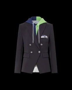 Veronica Beard Jackets & Outerwear*Seattle Seahawks Dickey Jacket in Navy/Silver SeattleSeahawks