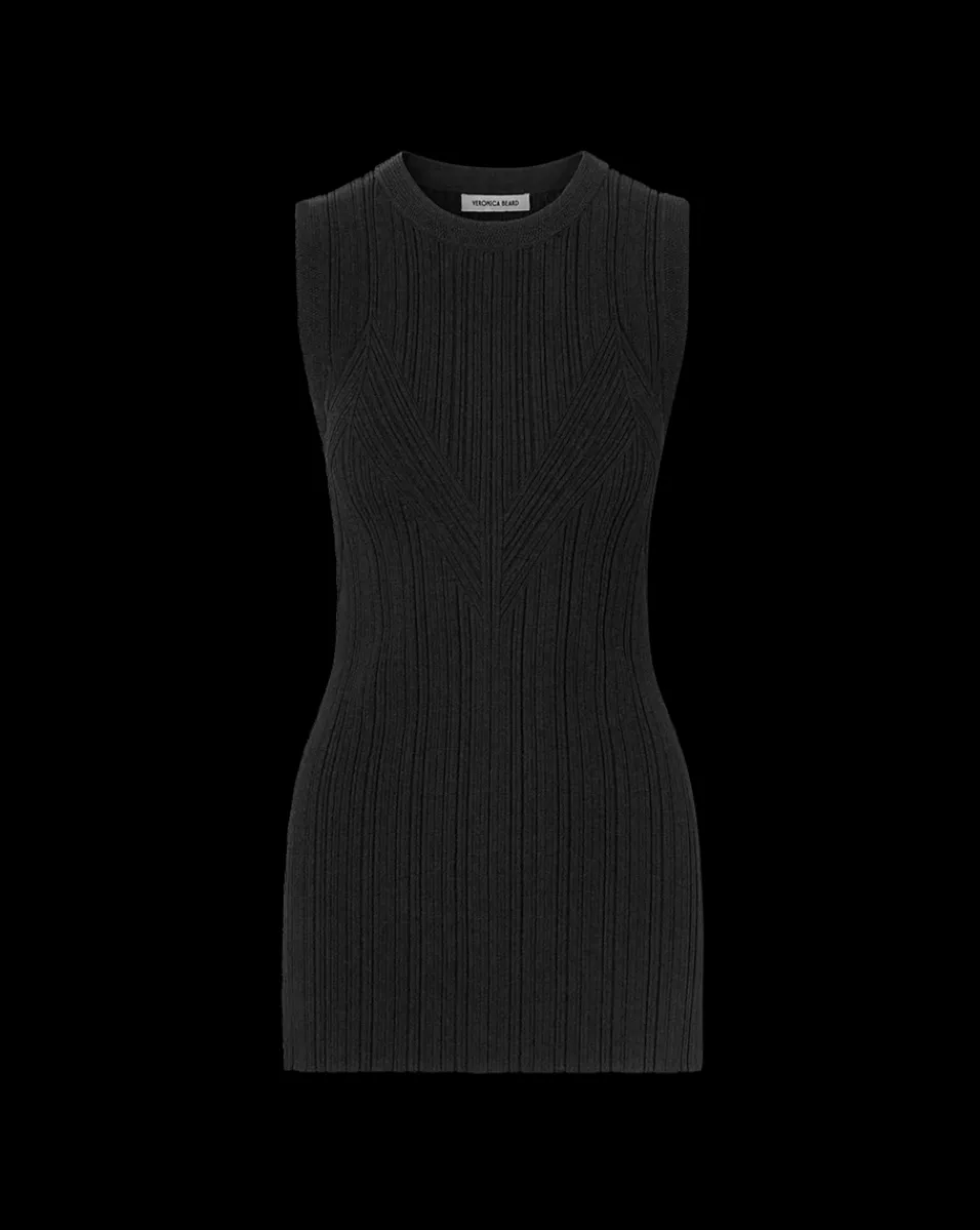 Veronica Beard Tops|Sweaters*Semma Rib-Knit Tank in Black