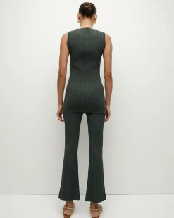 Veronica Beard Sweaters|Tops*Semma Rib-Knit Tank in Forest Green ForestGreen