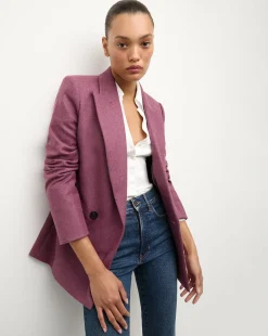Veronica Beard Jackets & Outerwear*Sevyn Dickey Jacket in Mauve VintageOrchid