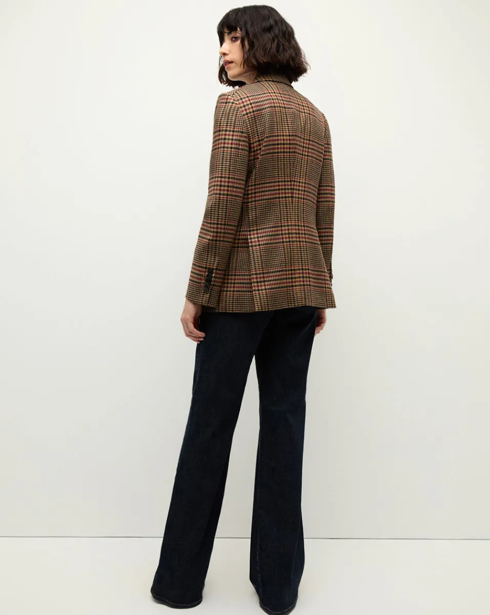 Veronica Beard Jackets & Outerwear|The Veronicas' Favorites*Sevyn Plaid Dickey Jacket in Camel & Black Camel/Black