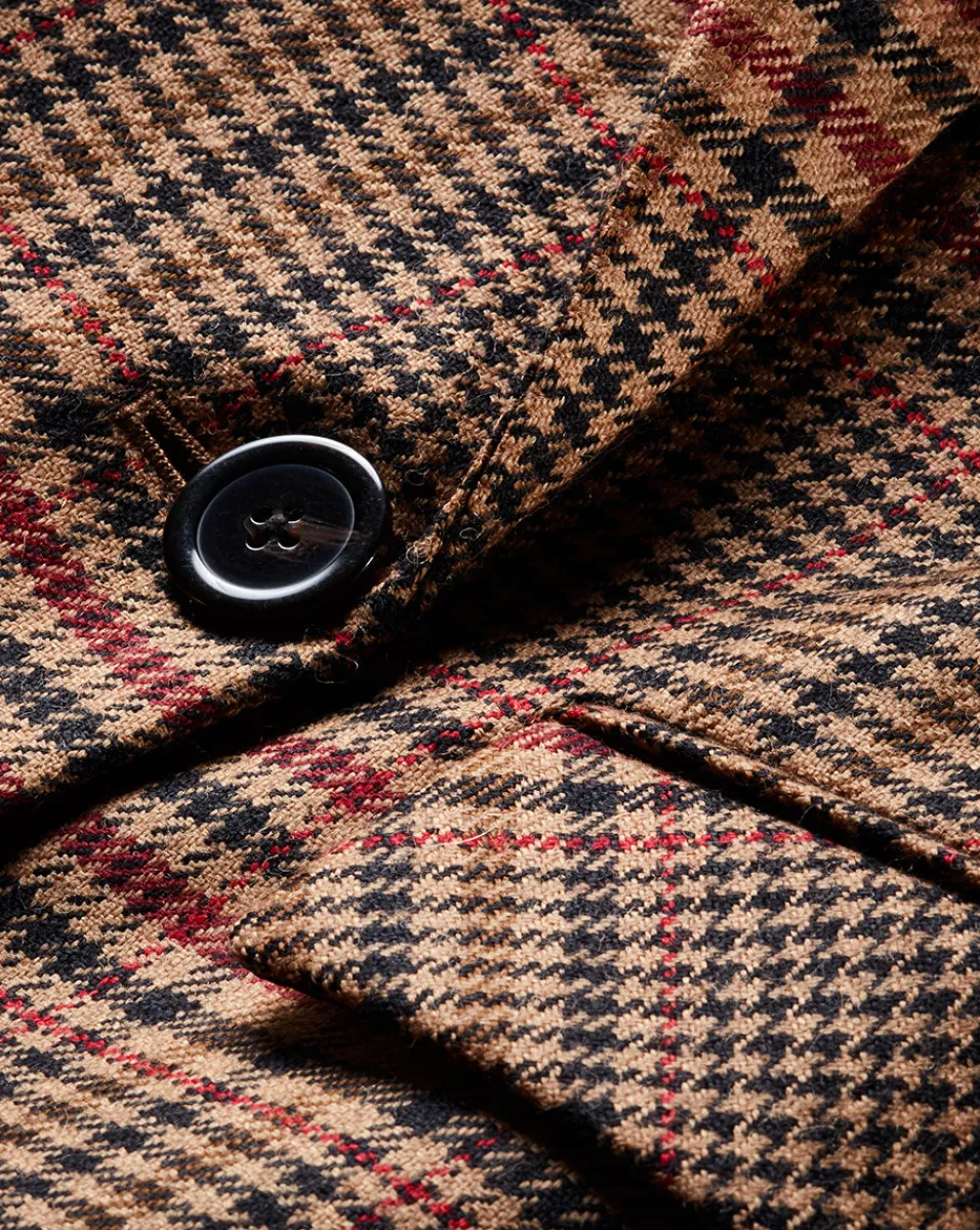 Veronica Beard Jackets & Outerwear|The Veronicas' Favorites*Sevyn Plaid Dickey Jacket in Camel & Black Camel/Black