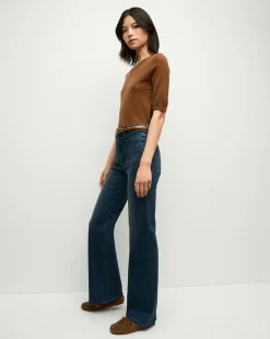 Veronica Beard Tops|Sweaters*Shana Cashmere Sweater in Brown Whisky