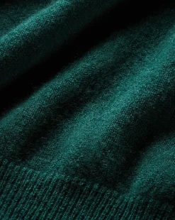 Veronica Beard Tops|Sweaters*Shana Short Sleeve Cashmere Sweater in Dark Green Pine