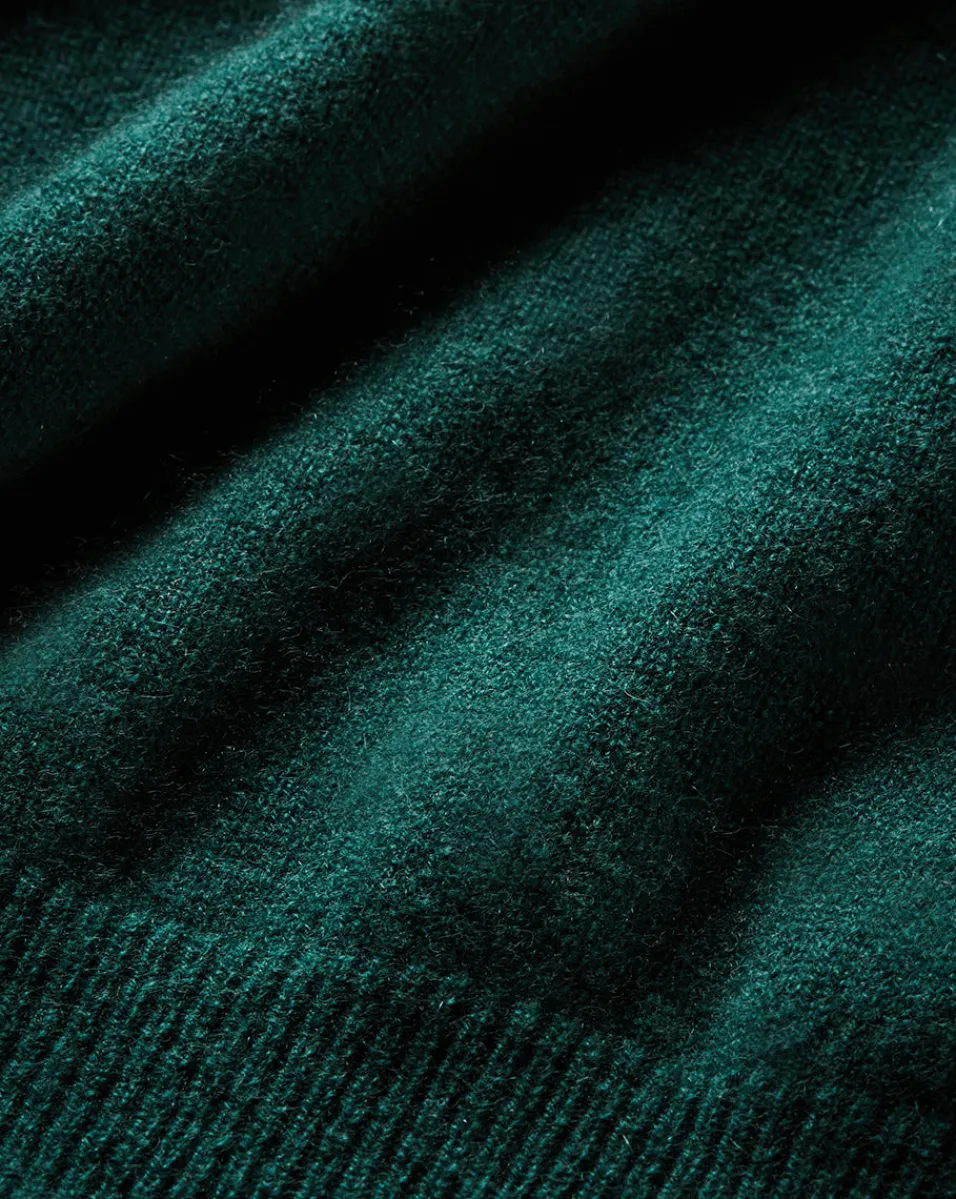 Veronica Beard Tops|Sweaters*Shana Short Sleeve Cashmere Sweater in Dark Green Pine