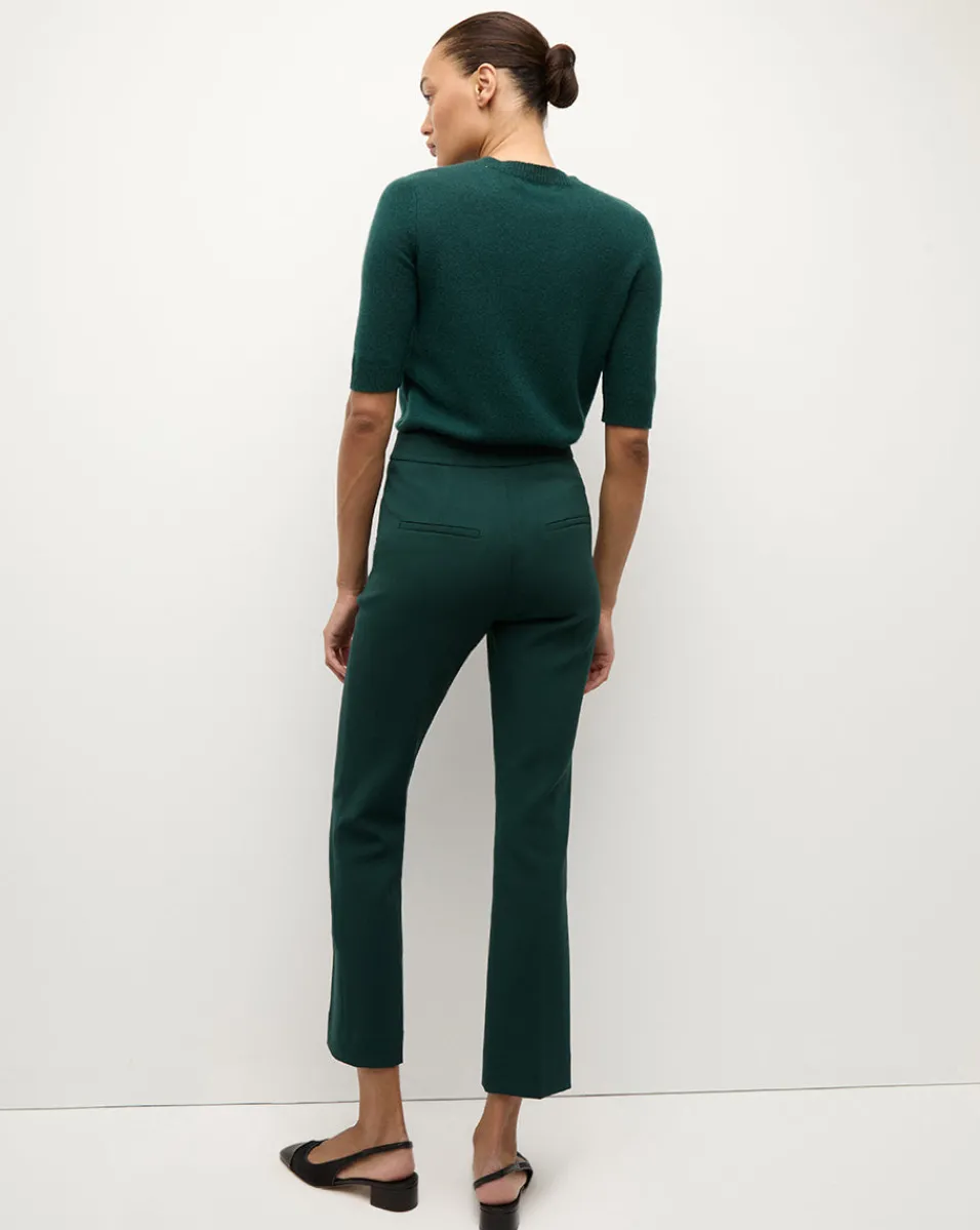 Veronica Beard Tops|Sweaters*Shana Short Sleeve Cashmere Sweater in Dark Green Pine