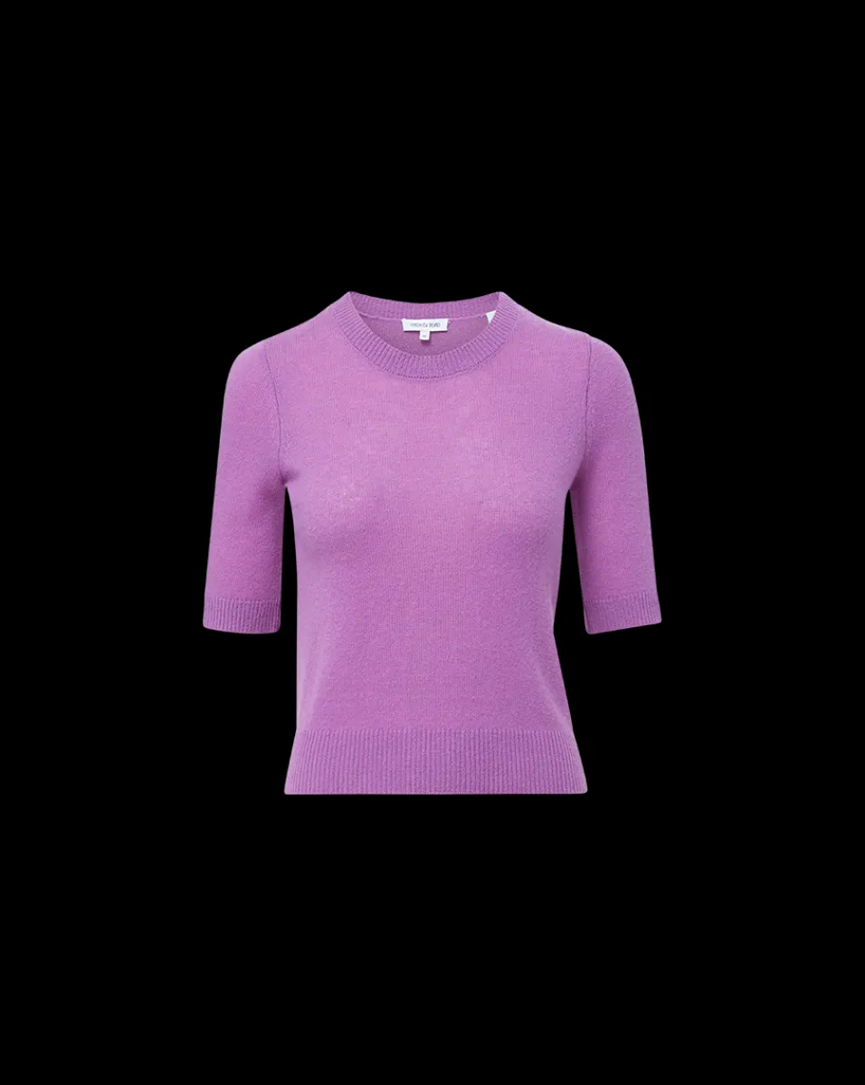 Veronica Beard Tops|Sweaters*Shana Short Sleeve Cashmere Sweater in Lilac OrchidDusk