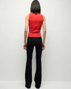 Veronica Beard Tops|Sweaters*Sid Sleeveless Crew-Neck Pullover in Red Poppy
