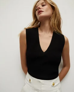 Veronica Beard Tops|Sweaters*Sid Sleeveless Knit Top Black