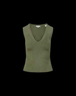Veronica Beard Tops|Sweaters*Sid Sleeveless Pullover in Stone Army StoneArmy