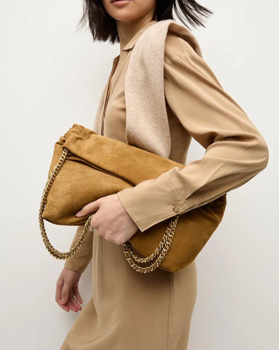 Veronica Beard Shoulder Bags|The Veronicas' Favorites*Slouch Shoulder Suede Bag in Acorn