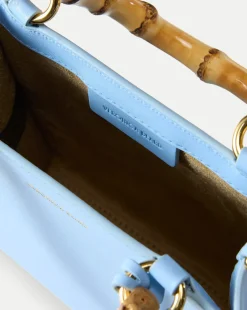 Veronica Beard Crossbody Bags|The Gift Guide*Small Bamboo-Handle Shopper Bag in Light Blue LightBlue