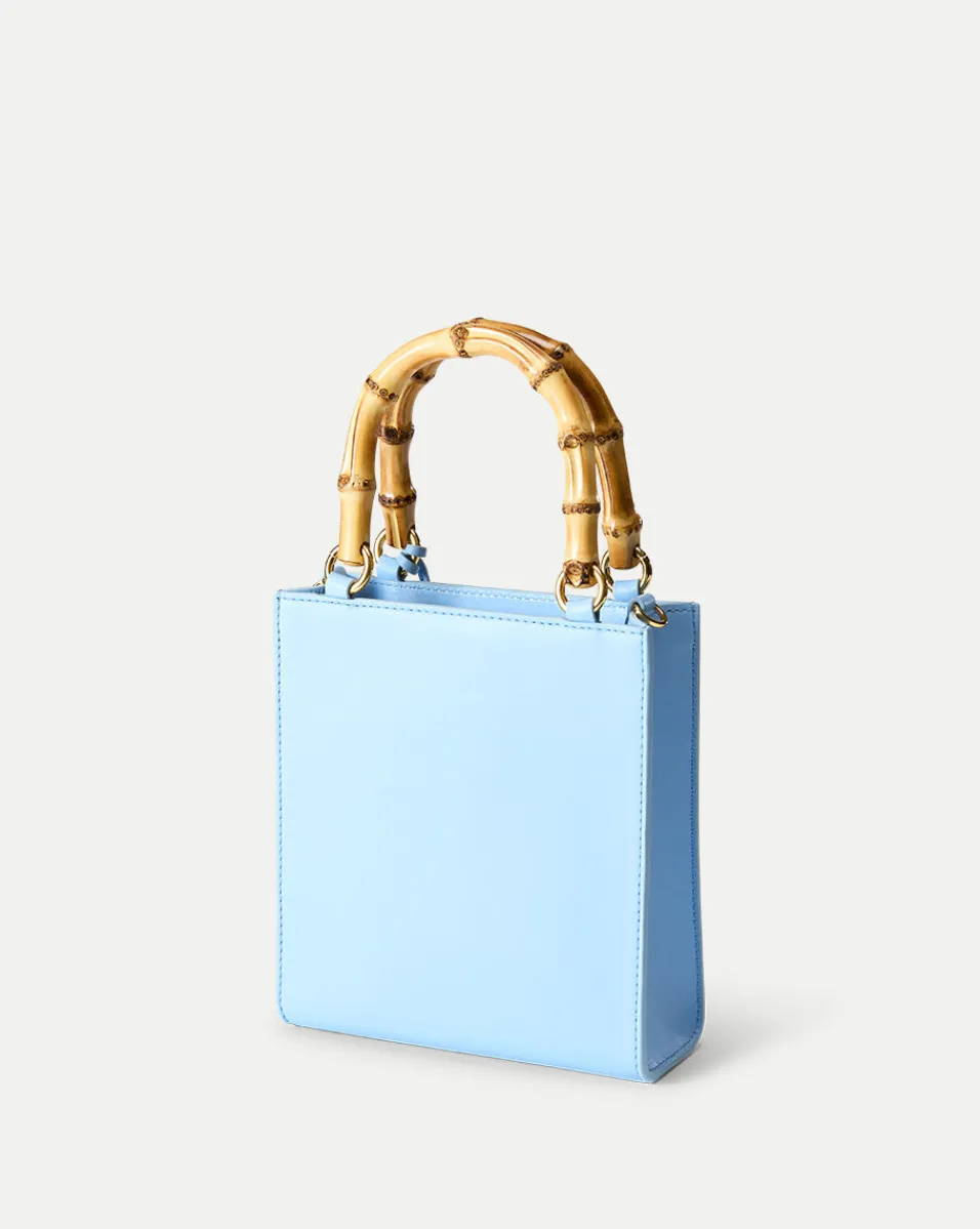Veronica Beard Crossbody Bags|The Gift Guide*Small Bamboo-Handle Shopper Bag in Light Blue LightBlue