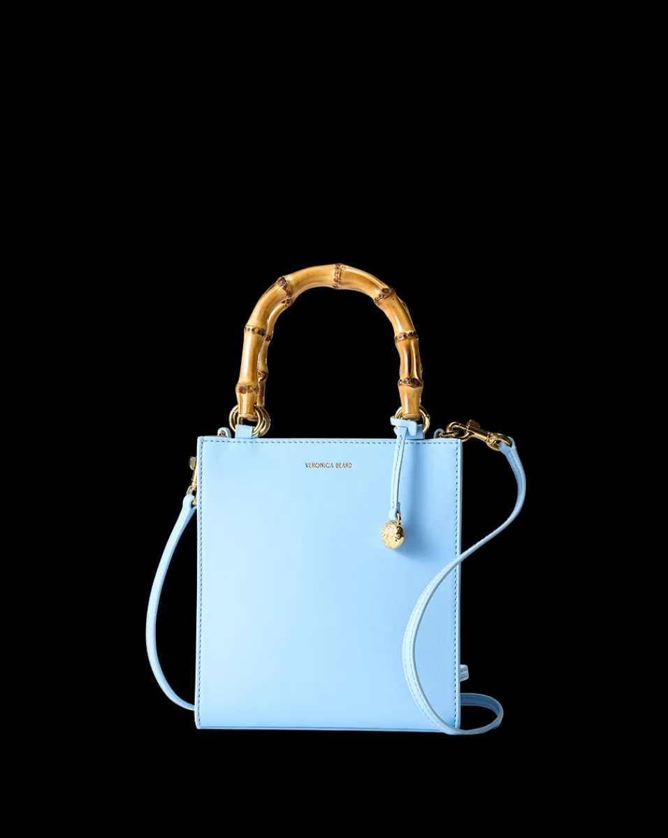 Veronica Beard Crossbody Bags|The Gift Guide*Small Bamboo-Handle Shopper Bag in Light Blue LightBlue