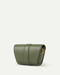 Veronica Beard Crossbody Bags*Small Crest Lock Trap Bag in Stone Army StoneArmy
