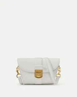 Veronica Beard Crossbody Bags|The Veronicas' Favorites*Small Crest Lock Trap Bag in Off-White