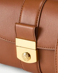 Veronica Beard Crossbody Bags|Vb Classics*Small Crest Lock Trap Bag in Hazelwood