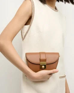 Veronica Beard Crossbody Bags|Vb Classics*Small Crest Lock Trap Bag in Hazelwood