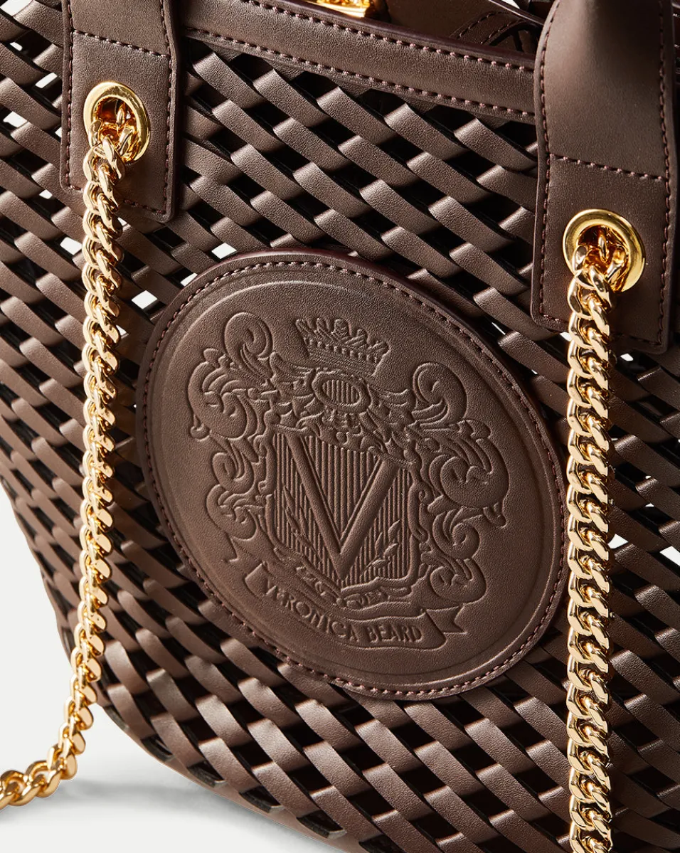 Veronica Beard Shoulder Bags|Tote Bags*Small Crest Market Tote in Dark Brown DarkBrown
