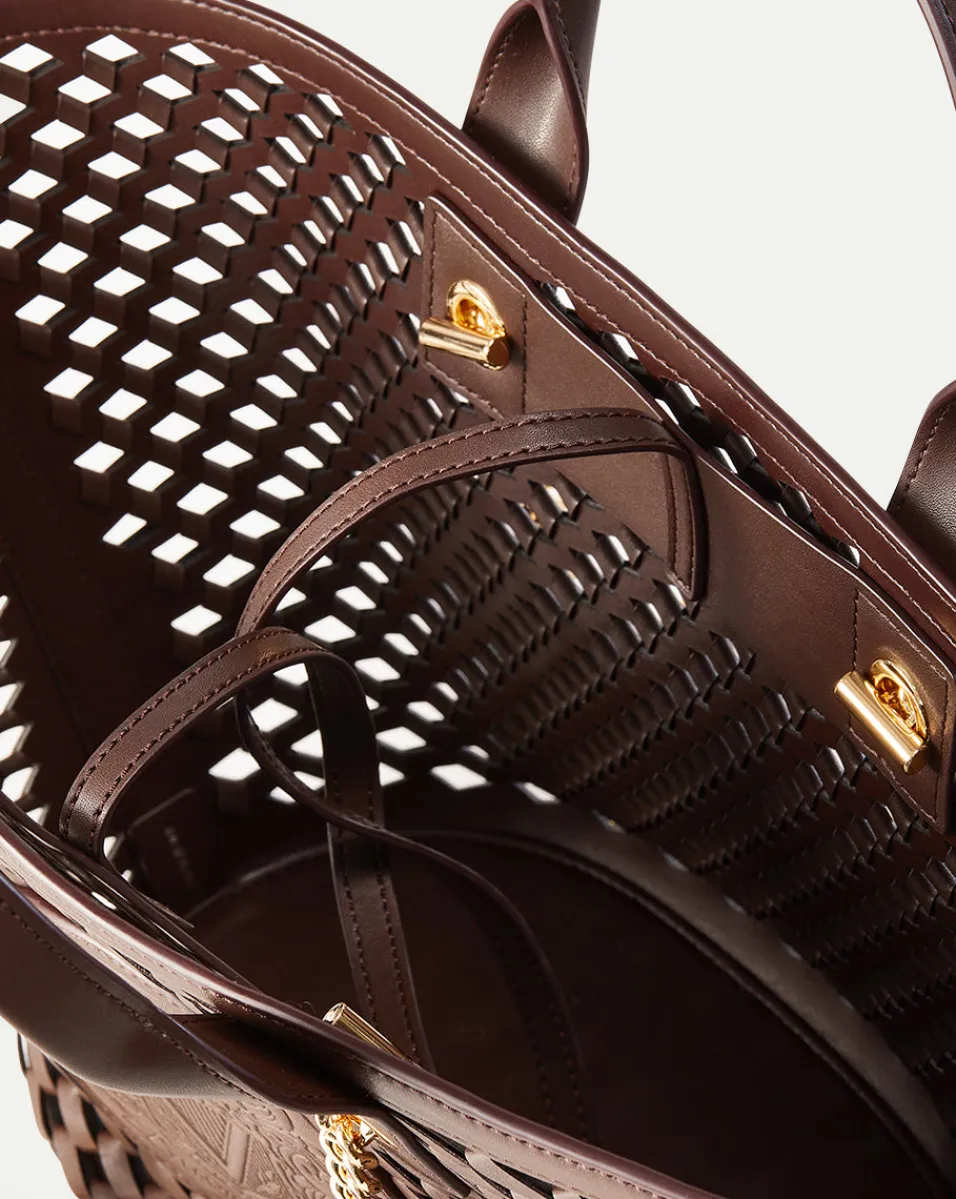 Veronica Beard Shoulder Bags|Tote Bags*Small Crest Market Tote in Dark Brown DarkBrown