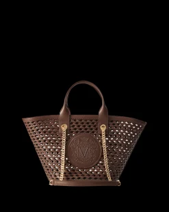 Veronica Beard Shoulder Bags|Tote Bags*Small Crest Market Tote in Dark Brown DarkBrown