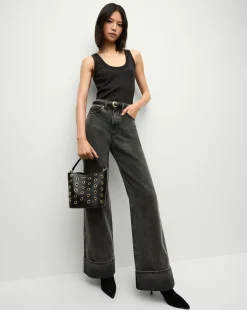Veronica Beard Crossbody Bags|The Gift Guide*Small Grommet Feedbag in Black Black/Gold