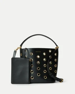 Veronica Beard Crossbody Bags|The Gift Guide*Small Grommet Feedbag in Black Black/Gold