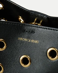 Veronica Beard Crossbody Bags|The Gift Guide*Small Grommet Feedbag in Black Black/Gold