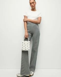 Veronica Beard Crossbody Bags|The Gift Guide*Small Grommet Shopper in Off-White Off-White/Silver