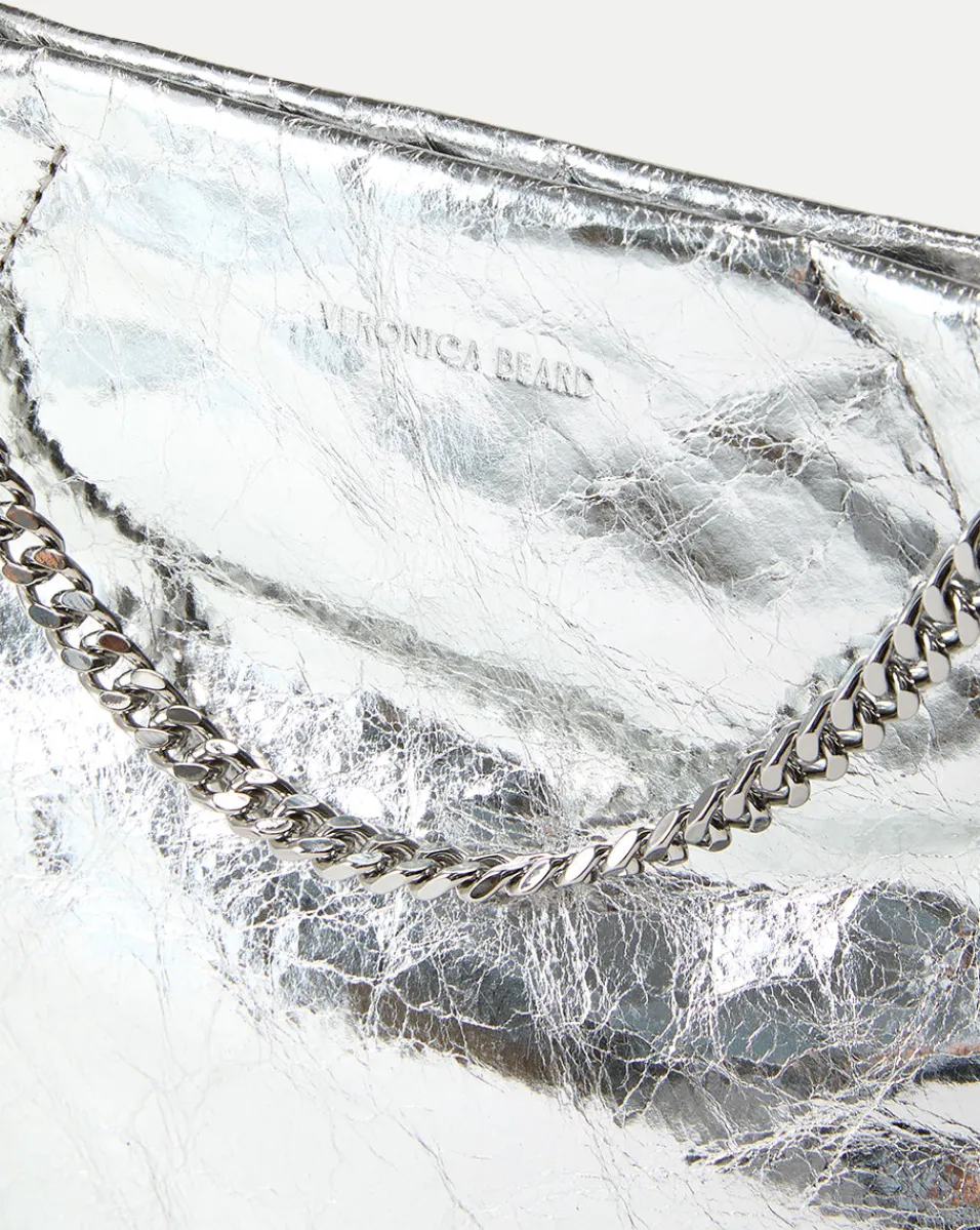 Veronica Beard Crossbody Bags|The Veronicas' Favorites*Small Metallic Slouch Shoulder Bag in Silver