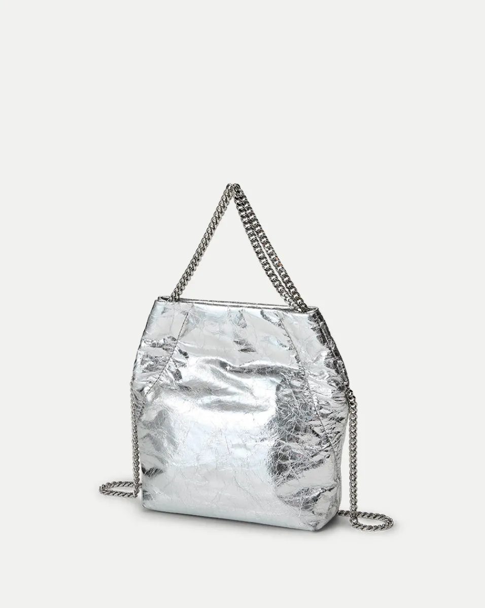 Veronica Beard Crossbody Bags|The Veronicas' Favorites*Small Metallic Slouch Shoulder Bag in Silver