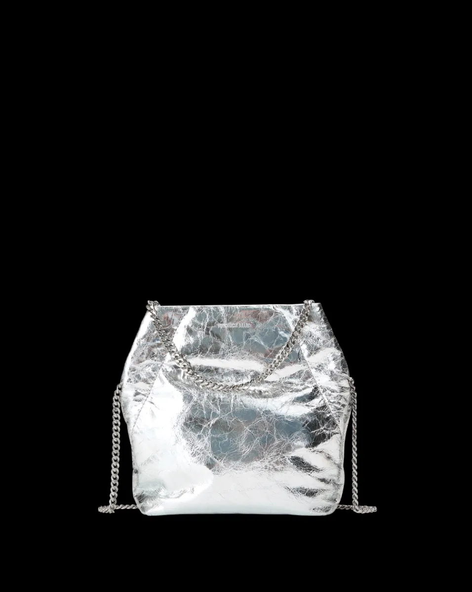 Veronica Beard Crossbody Bags|The Veronicas' Favorites*Small Metallic Slouch Shoulder Bag in Silver
