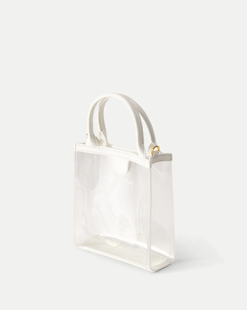 Veronica Beard Crossbody Bags*Small Shopper in Transparent/Off-White