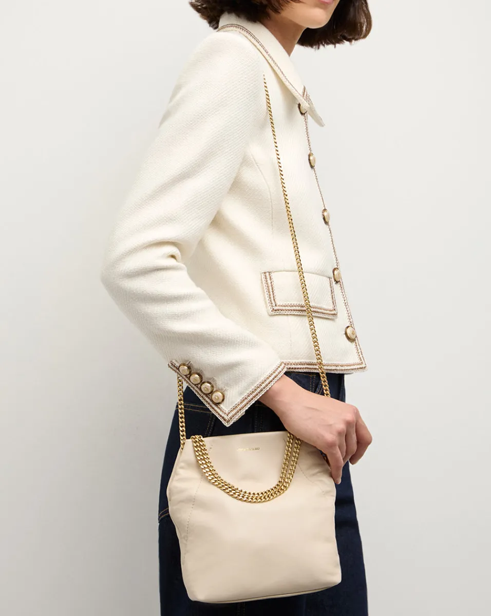 Veronica Beard Crossbody Bags|Party Dressing*Small Slouch Shoulder Bag in Ivory