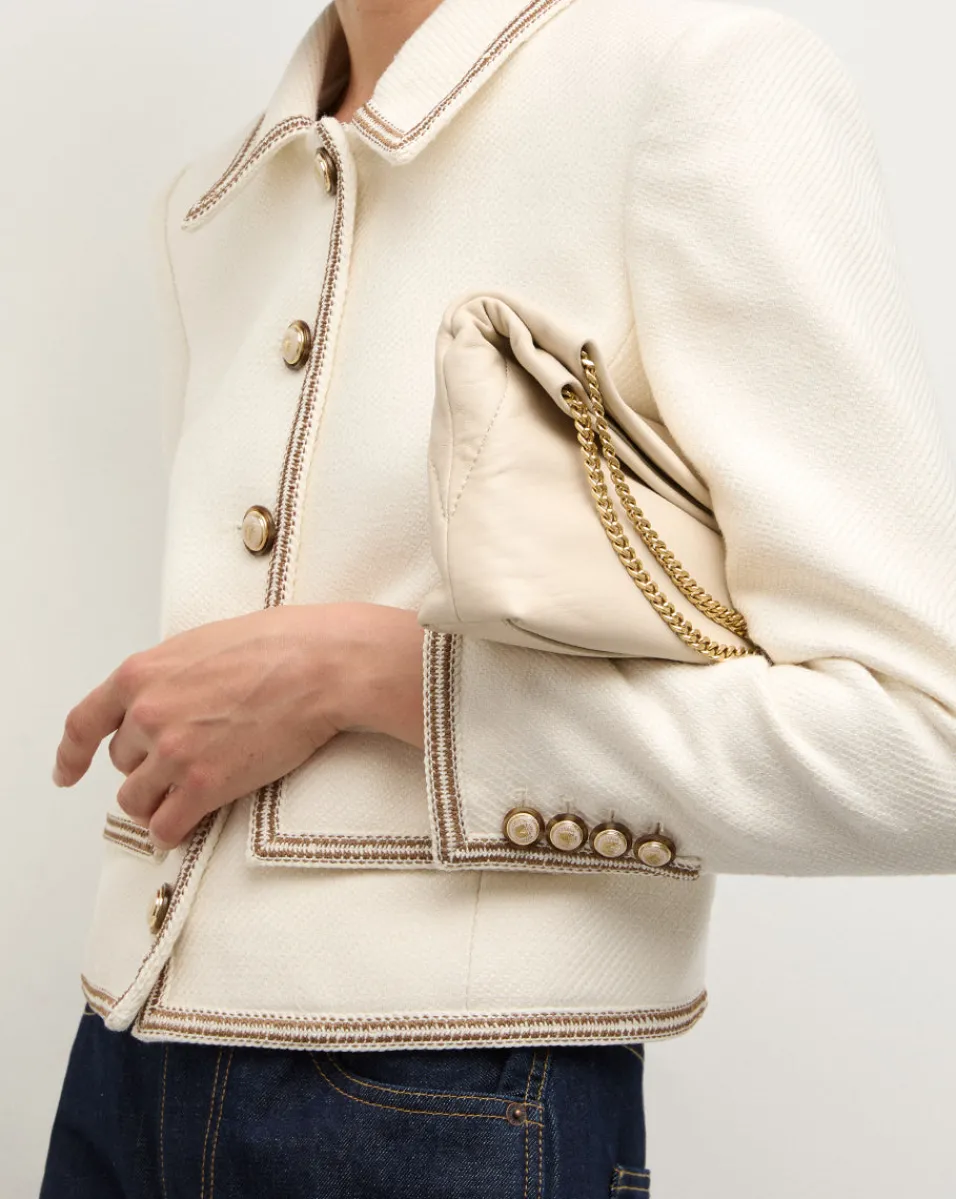 Veronica Beard Crossbody Bags|Party Dressing*Small Slouch Shoulder Bag in Ivory