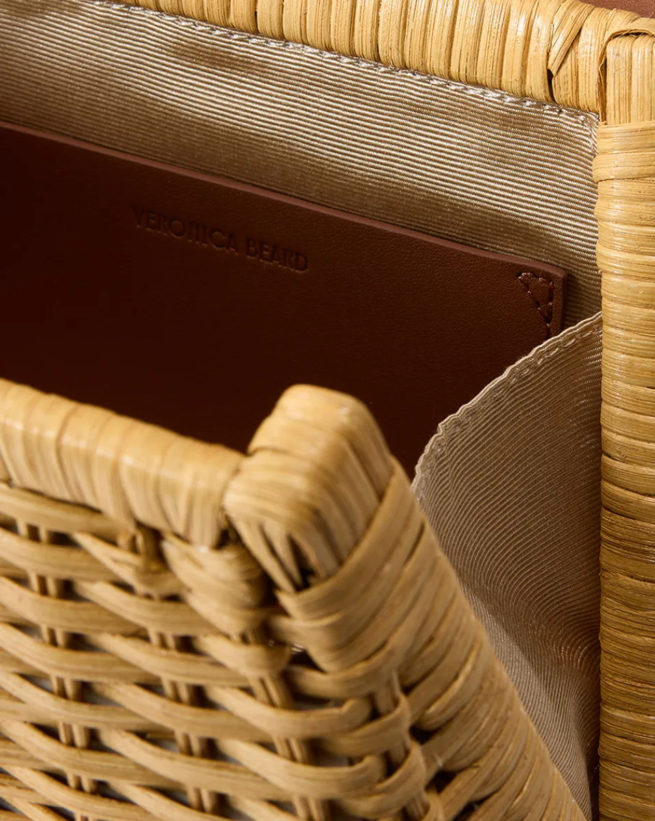 Veronica Beard Crossbody Bags|The Gift Guide*Small Wicker Avenue Bag in Tan | Woven Bag Hazelwood