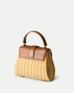 Veronica Beard Crossbody Bags|The Gift Guide*Small Wicker Avenue Bag in Tan | Woven Bag Hazelwood