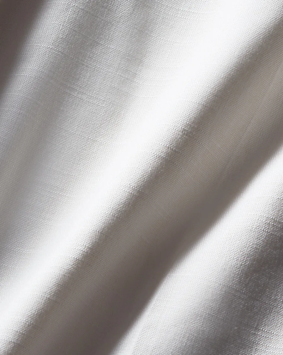 Veronica Beard Pants*Sofia Stretch-Linen Pant in Off-White