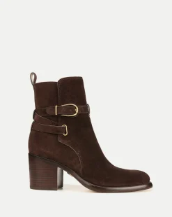 Veronica Beard Boots & Booties*Sohelia Suede Ankle Bootie Espresso
