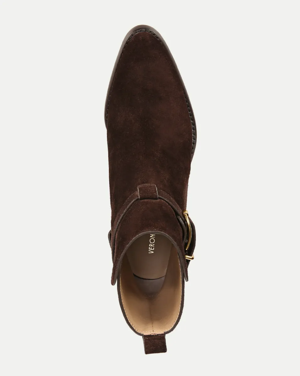 Veronica Beard Boots & Booties*Sohelia Suede Ankle Bootie Espresso