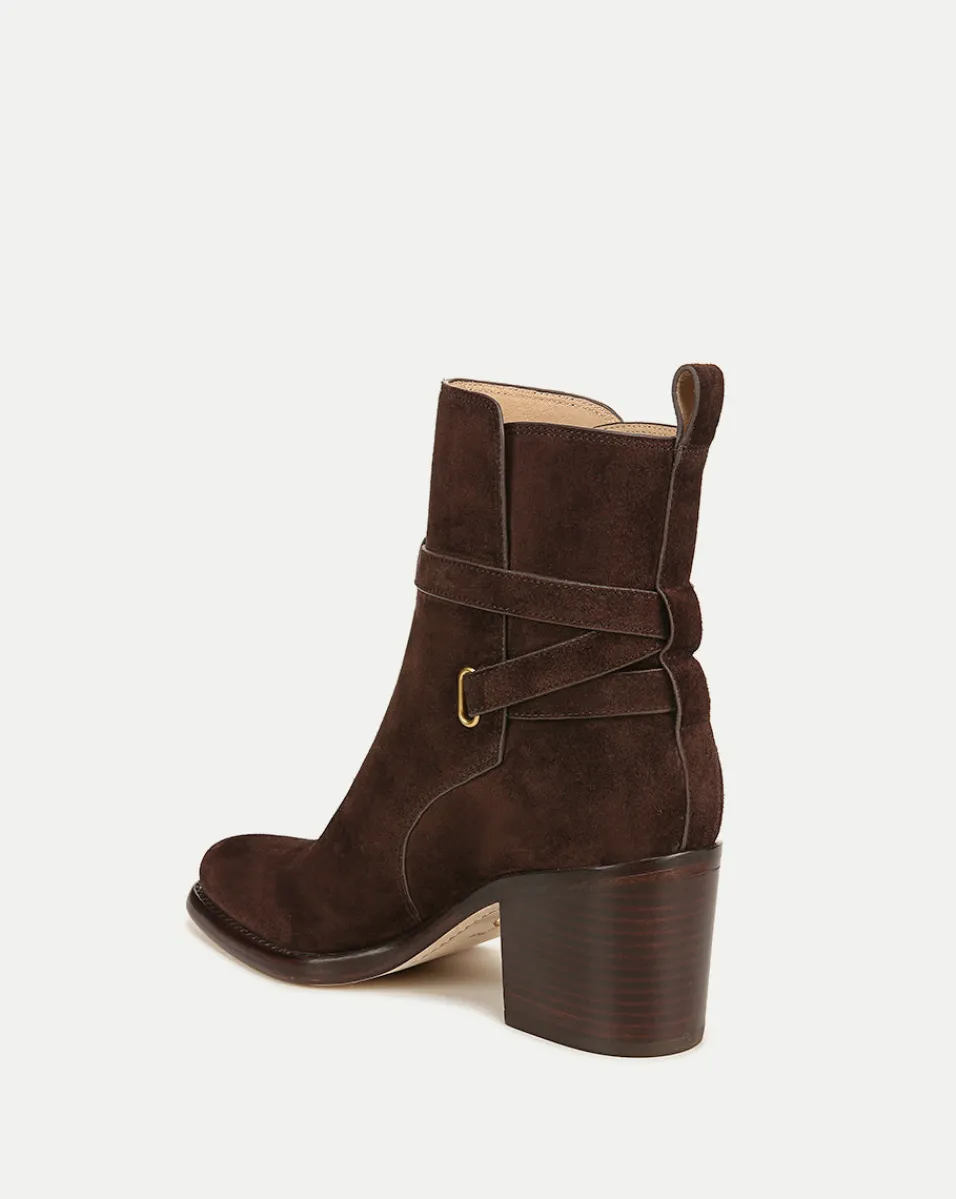 Veronica Beard Boots & Booties*Sohelia Suede Ankle Bootie Espresso