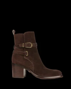 Veronica Beard Boots & Booties*Sohelia Suede Ankle Bootie Espresso