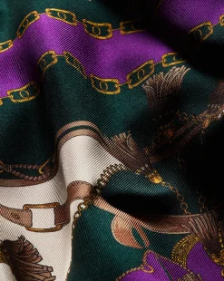 Veronica Beard Tops|The Veronicas' Favorites*Sola Silk Tank Top in Green & Purple PineMulti